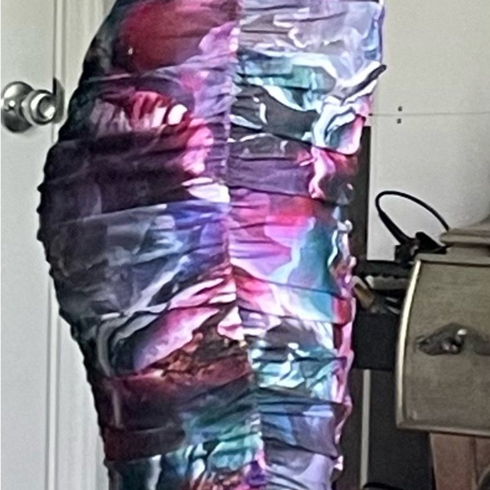 AKIRA Multicolor Strapless Dress
